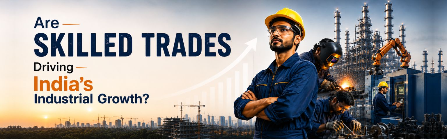 Skilled trades professionals driving India's industrial growth through manufacturing, vocational training, and skilled workforce development.